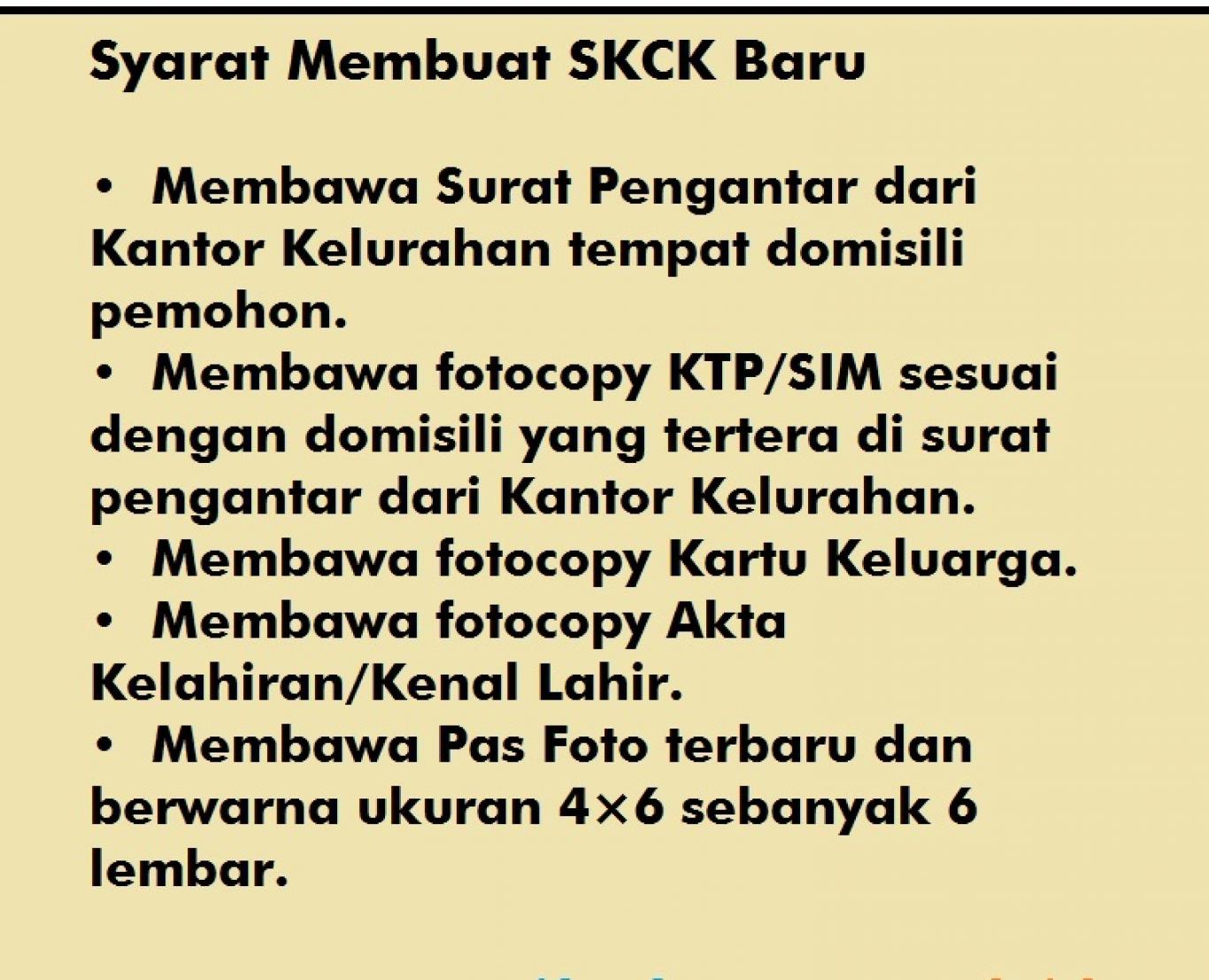 Tata Cara Pembuatan SKCK