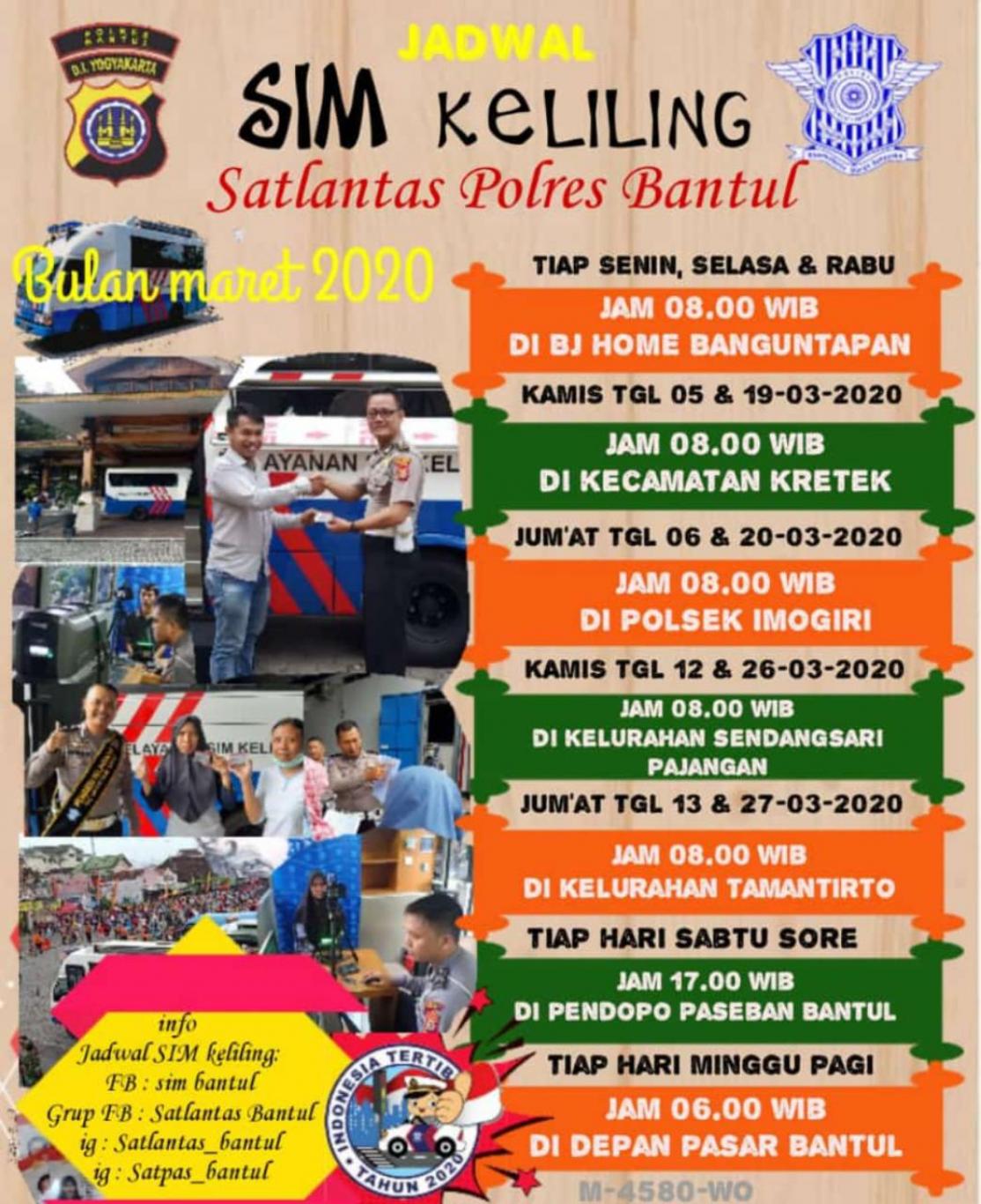 SIM KELILING SATLANTAS POLRES BANTUL