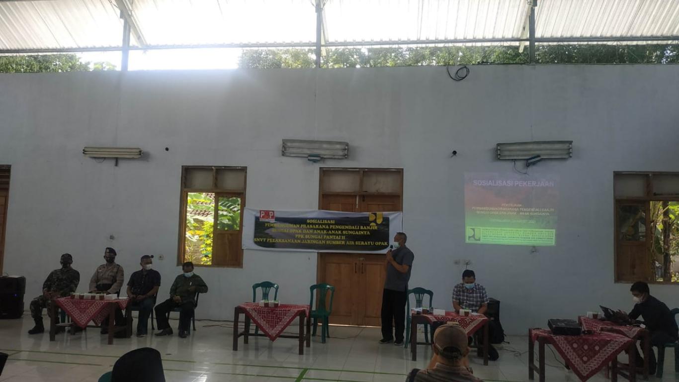 SOSIALISASI PEMBANGUNAN PRASARANA PENGENDALIAN BANJIR