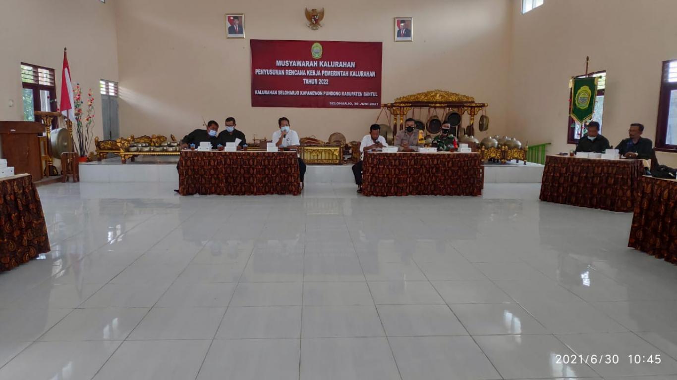 MUSKAL PENYUSUNAN RENCANA KERJA PEMERINTAH KALURAHAN TAHUN 2022