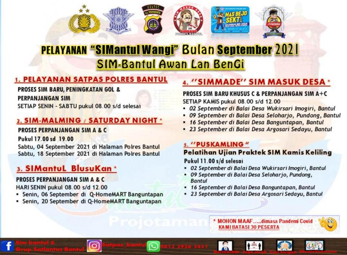 PERPANJANGAN SIM DI KALURAHAN 