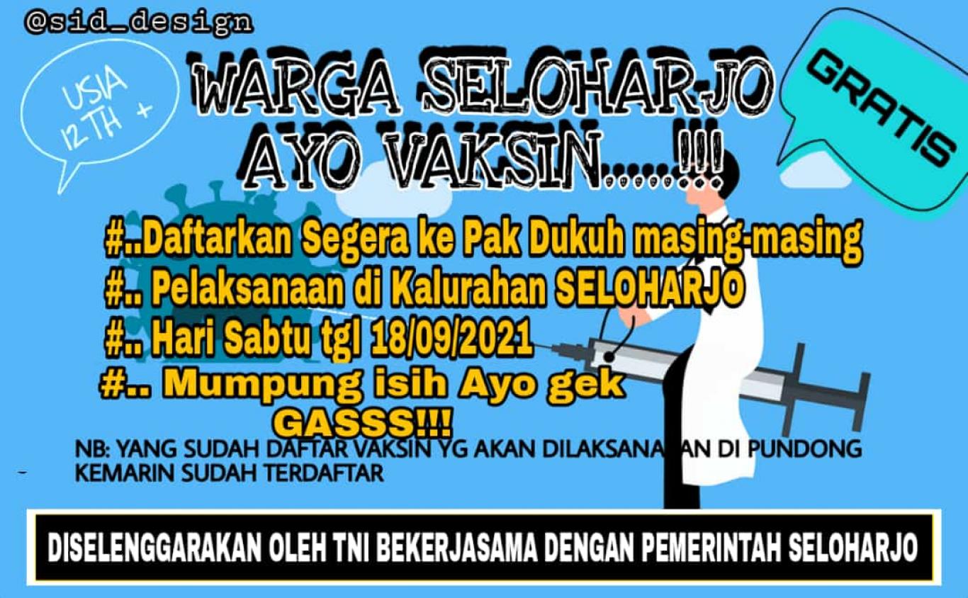 PENYELENGGARAAN VAKSIN KALURAHAN SELOHARJO