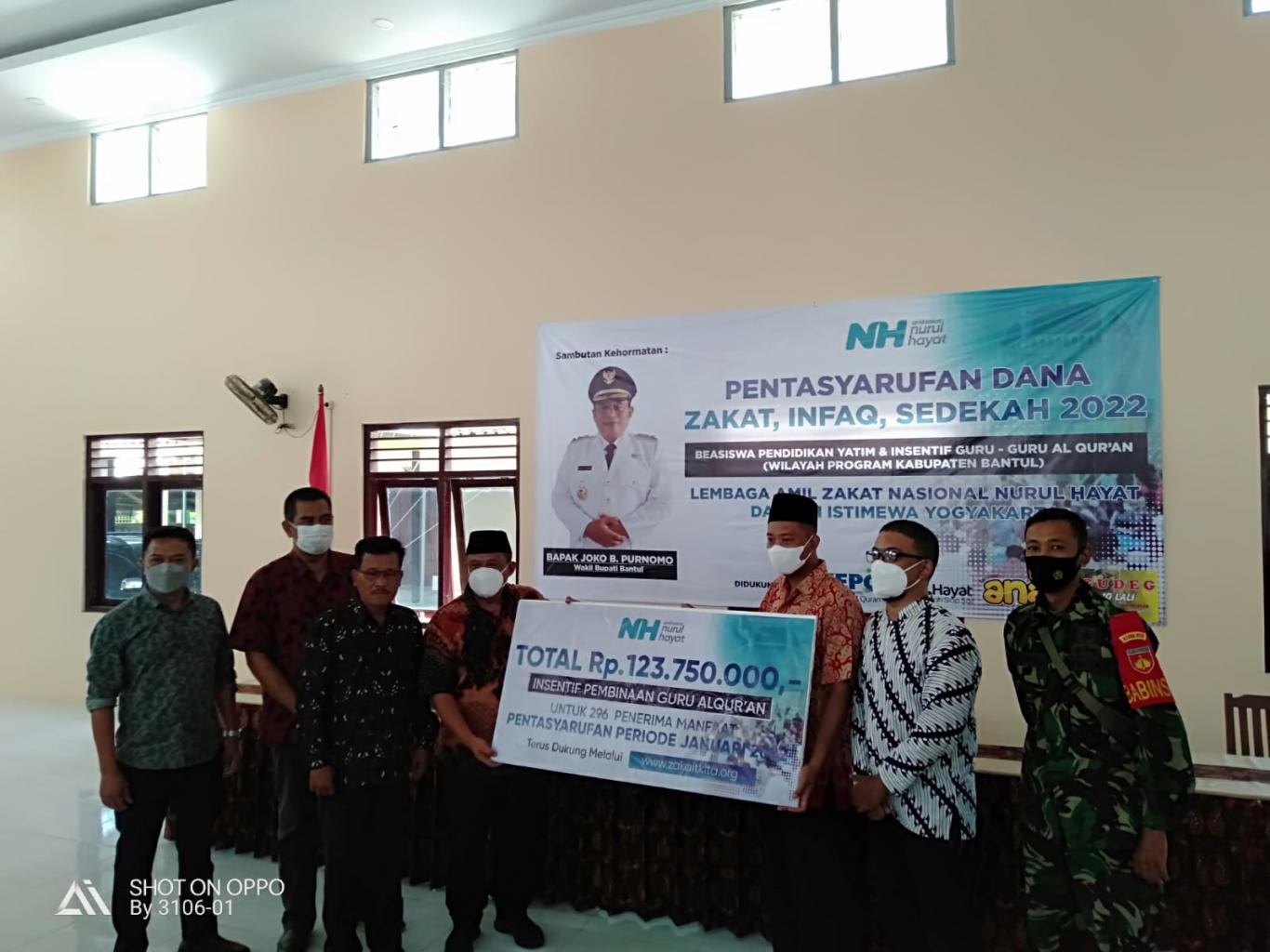 PENTASYARUFAN DANA ZAKAT,INFAQ,SEDEKAH YAYASAN NURUL HAYAT TAHUN 2022
