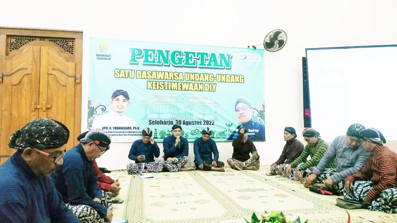 PENGETAN SATU DASAWARSA UNDANG-UNDANG KE ISTIMEWAAN D.I YOGYAKARTA.