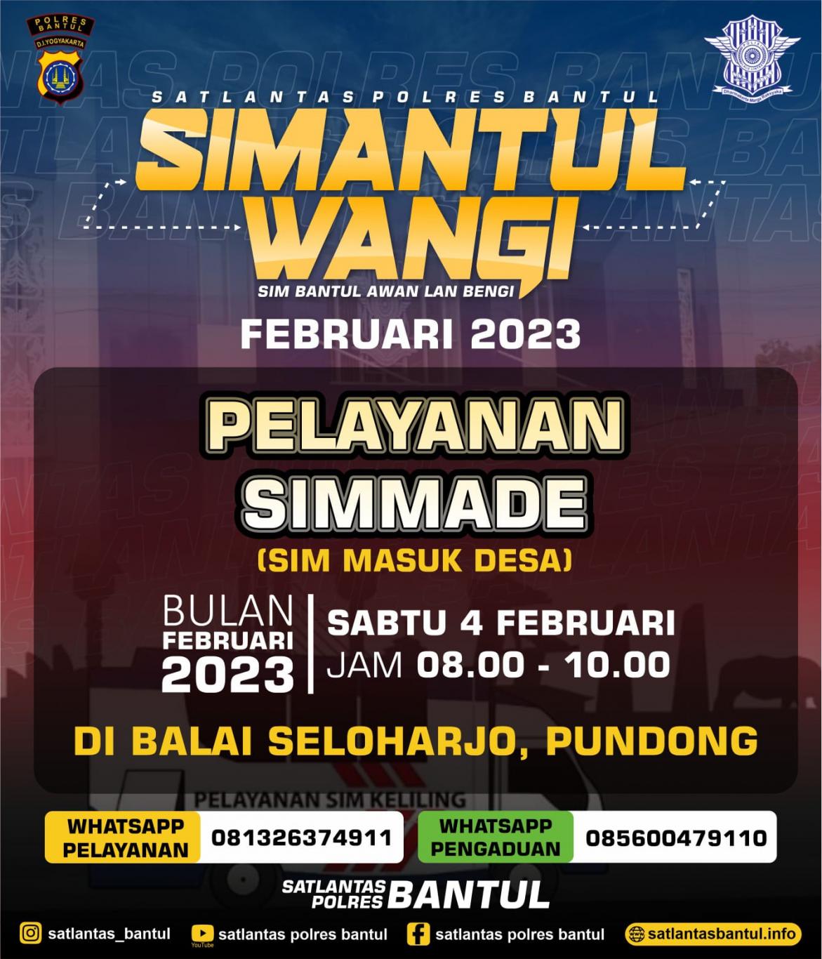 LAYANAN SIMADE DI BUKA KEMBALI NANTI!!! (Jumat, 03 Februari)