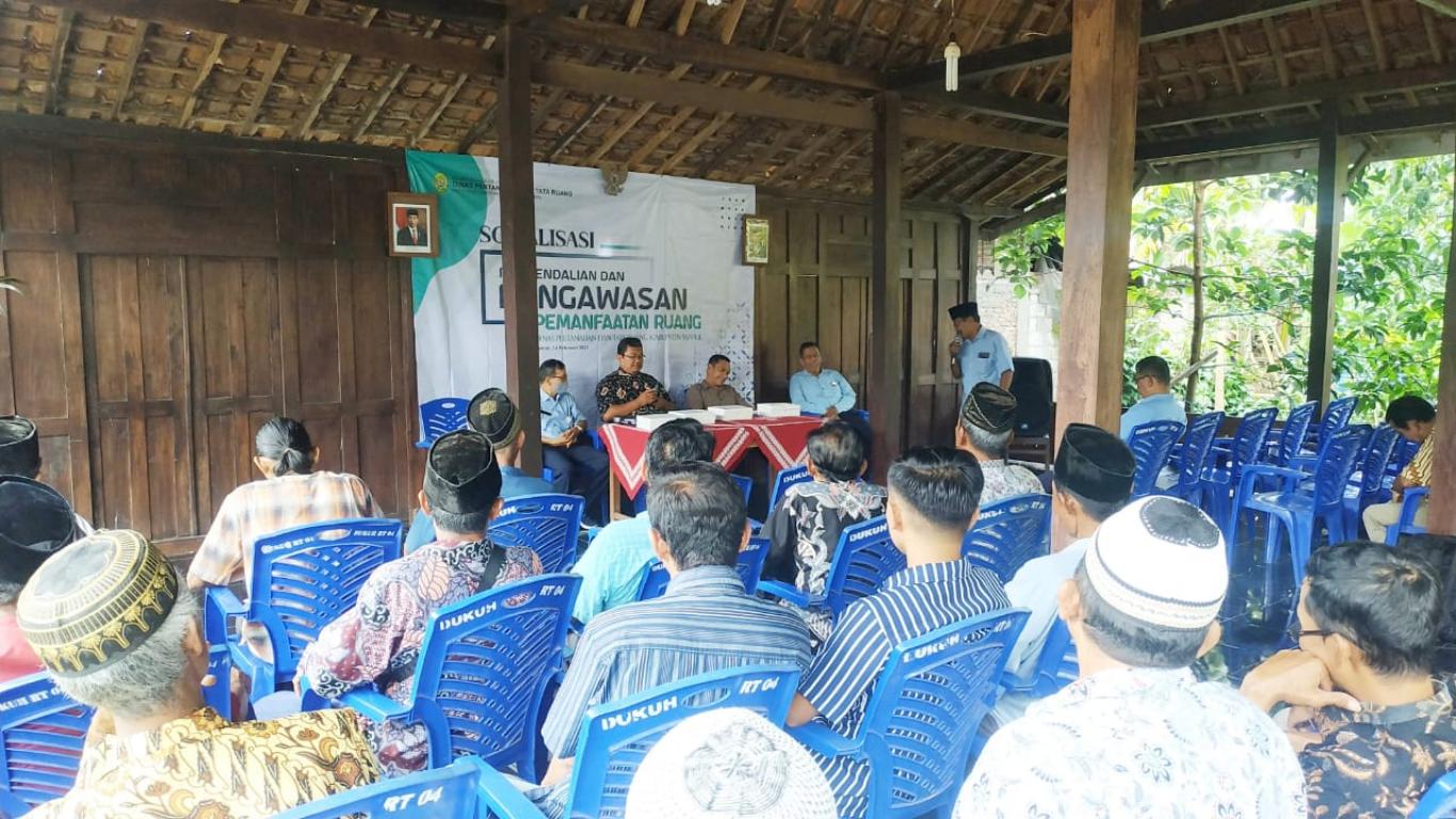 Sosialisasi Pengendalian dan Pengawasan Pemanfaatan ruang oleh dinas Pertanian dan Tata Ruang Kabupa