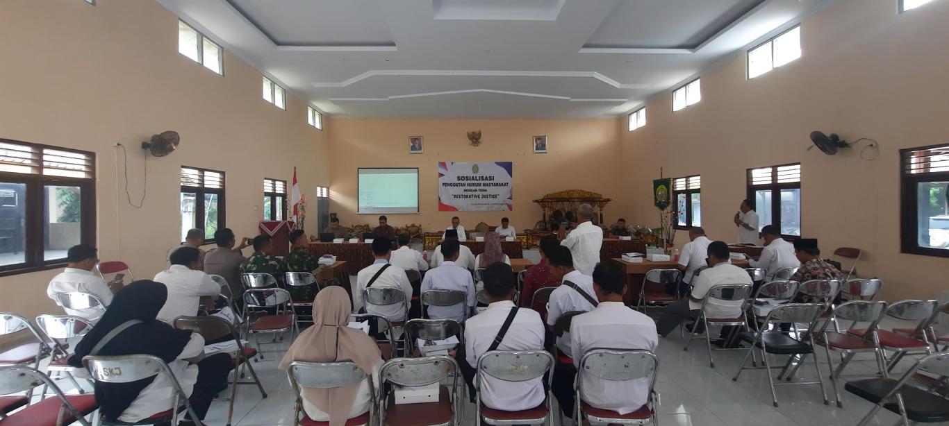 SOSIALISASI PENGUATAN HUKUM MASYARAKAT DENGAN TEMA “RESTORATIVE JUSTICE”