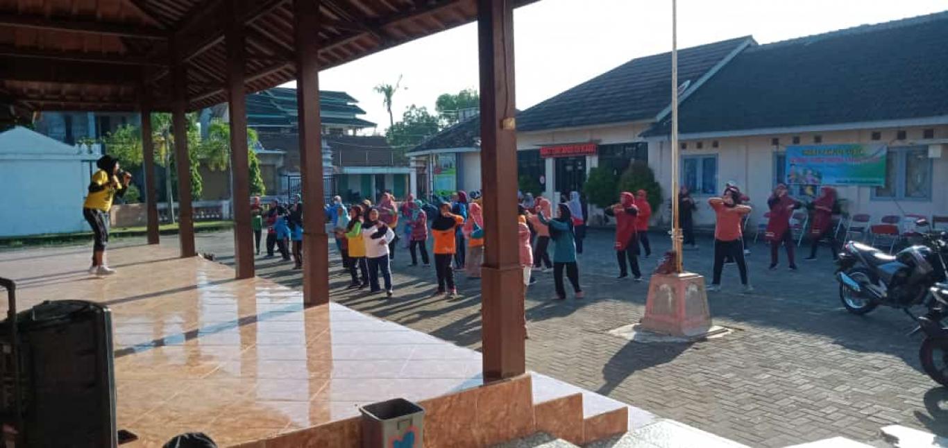 KEGIATAN SENAM LANSIA DI KALURAHAN SELOHARJO