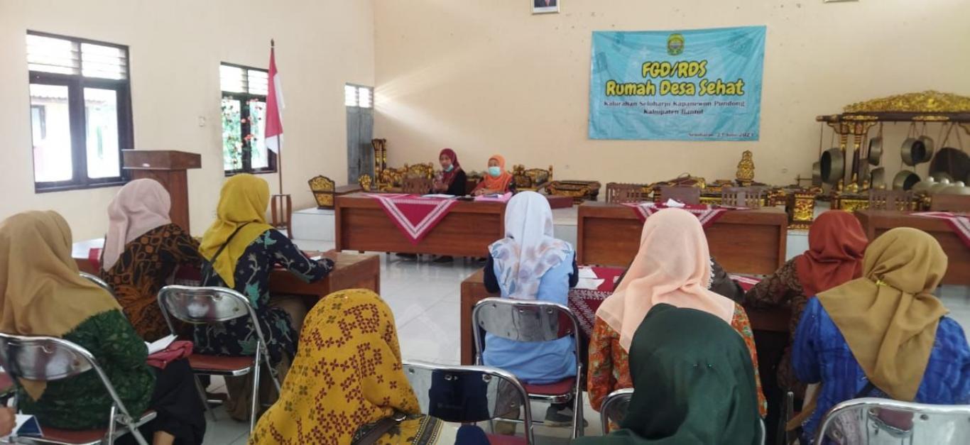 FGD/RDS RUMAH DESA SEHAT KALURAHAN SELOHARJO KAPANEWON PUNDONG