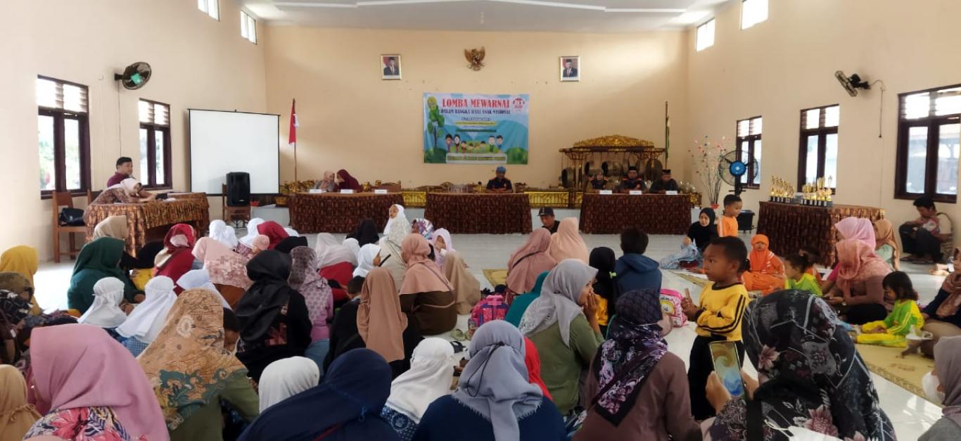 Seloharjo Tanamkan Nilai Islami Lewat Lomba Mewarnai Dan Hafalan Surat Pendek 