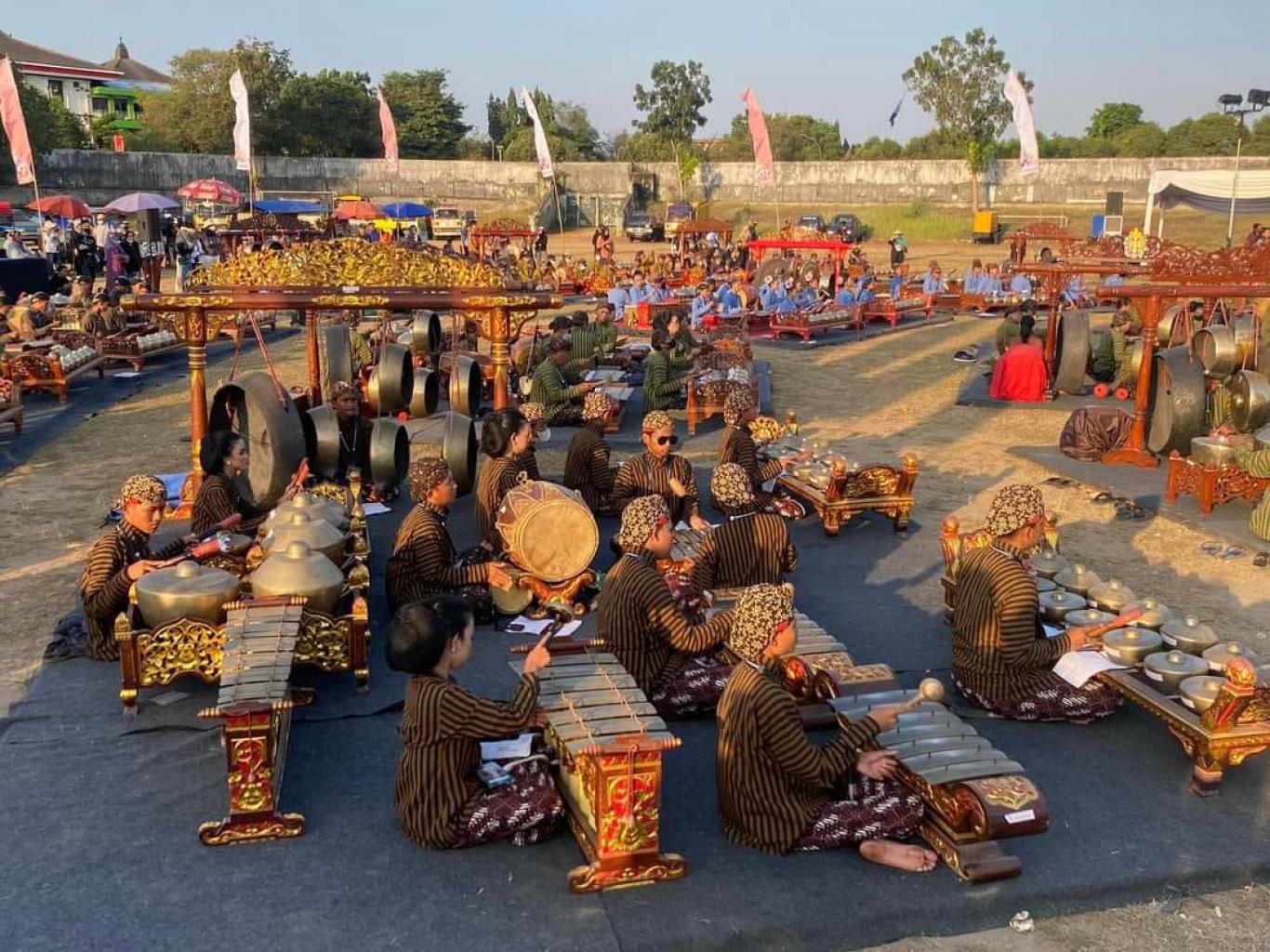 Seloharjo Wakili Kapanewon Pundong pada acara Gaung Gamelan di Kridosono
