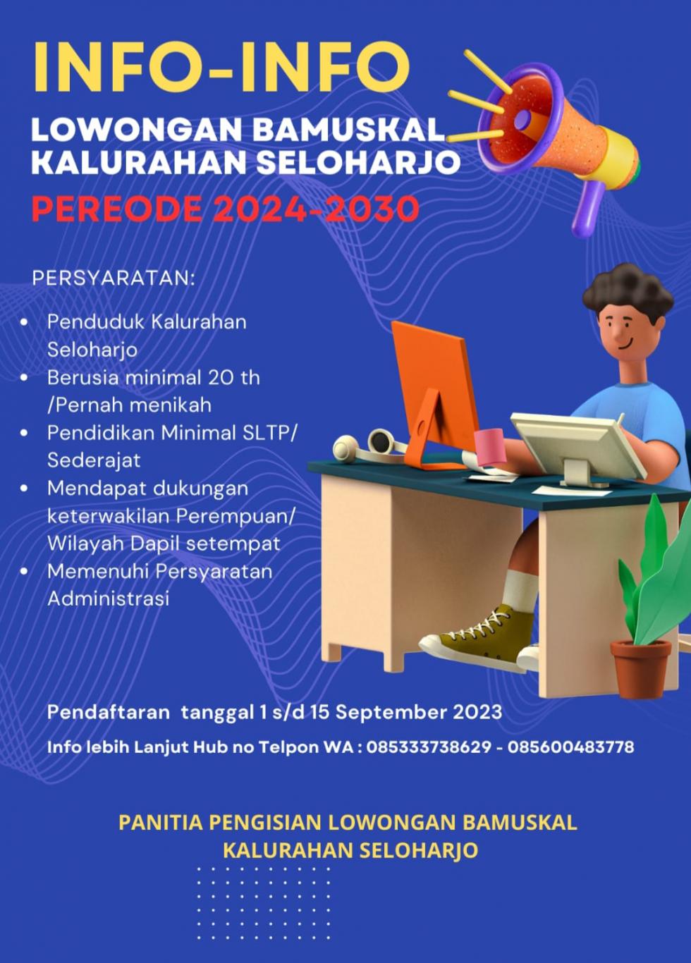 Lowongan Bamuskal Kalurahan Seloharjo