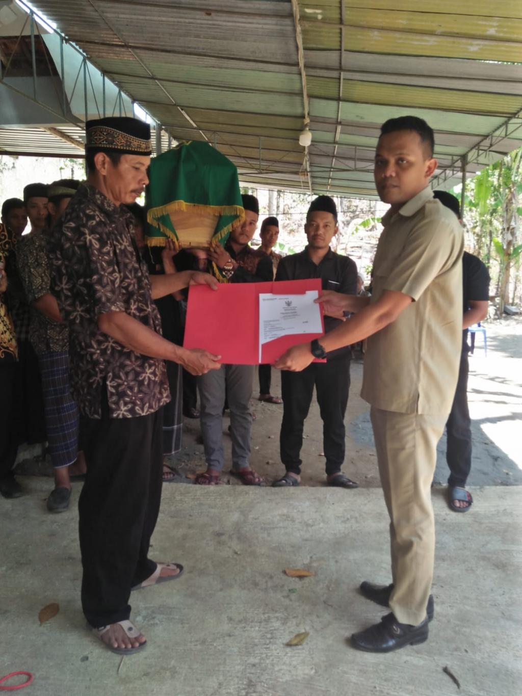 Aksi Simpati Pemerintah Kalurahan Seloharjo Kepada Alm. Kyai. Adi Wiyono/Saji Warga Pentung