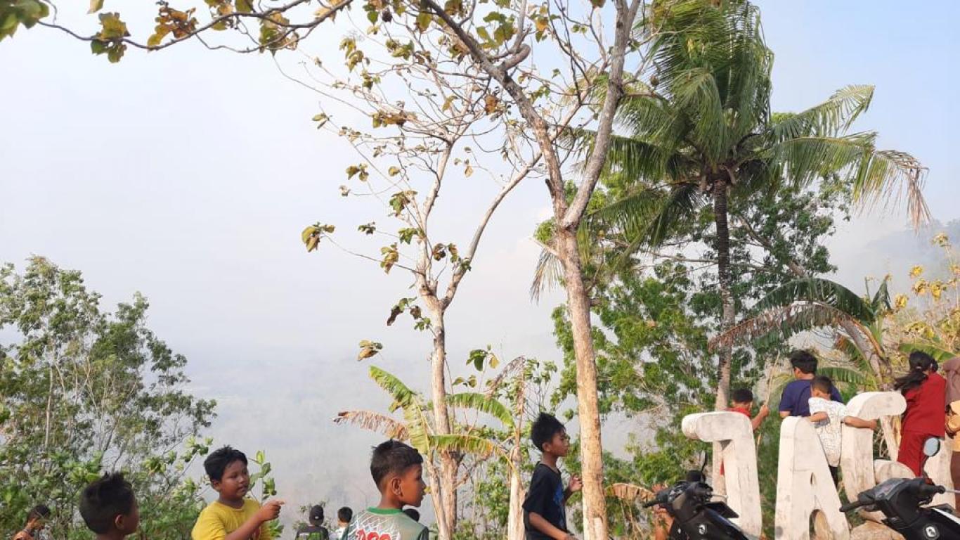 Kebakaran Hutan di Padukuhan Karangasem