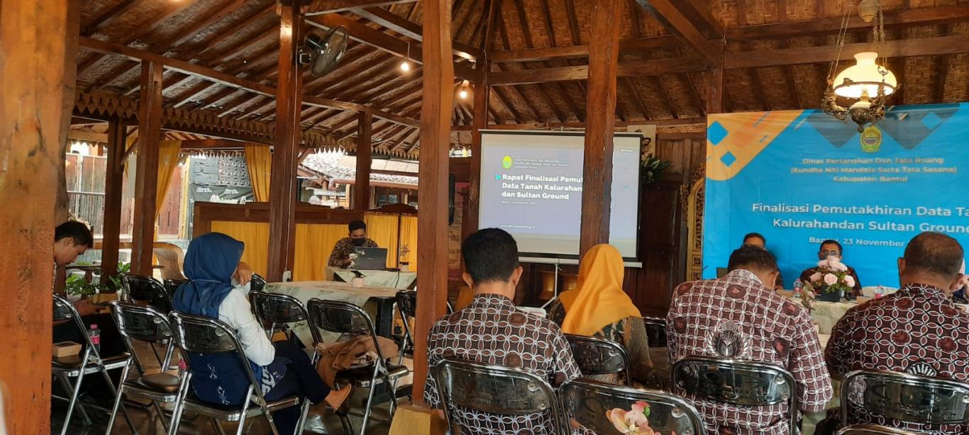 Rapat Finalisasi Pemutakhiran Data Tanah Kalurahan dan Sultan Ground