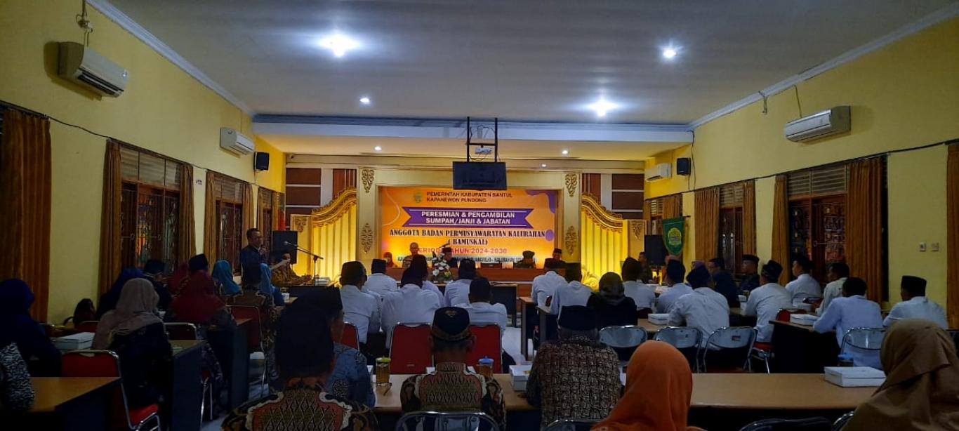 Pengambilan Sumpah dan Jabatan Bamuskal Se Kapanewon Pundong 2024-2030