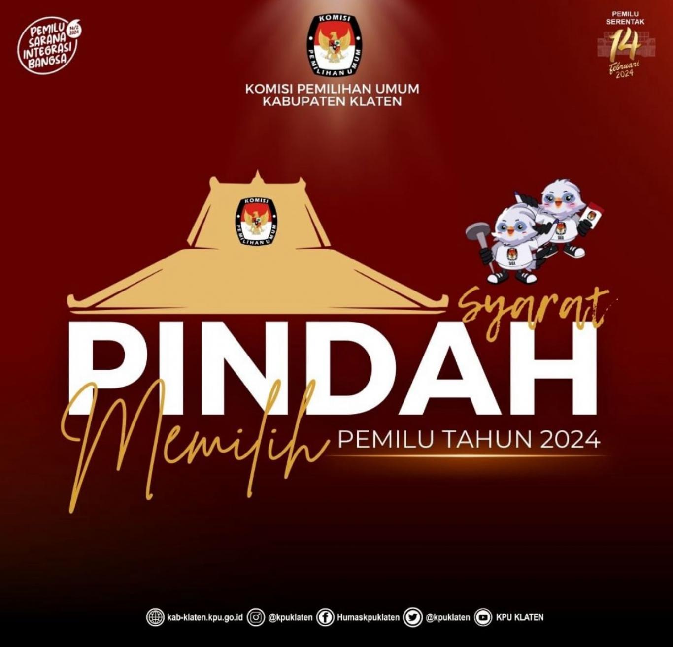 Informasi Pelayanan Pindah Memilih Pemilihan Umum Tahun 2024
