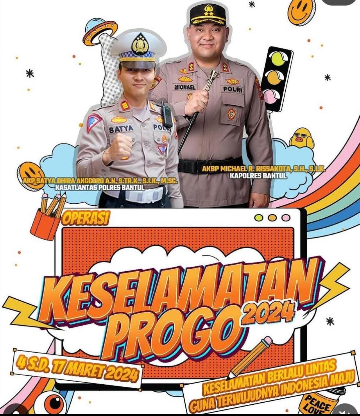 Polres Bantul Gelar Operasi Keselamatan Progo 2024