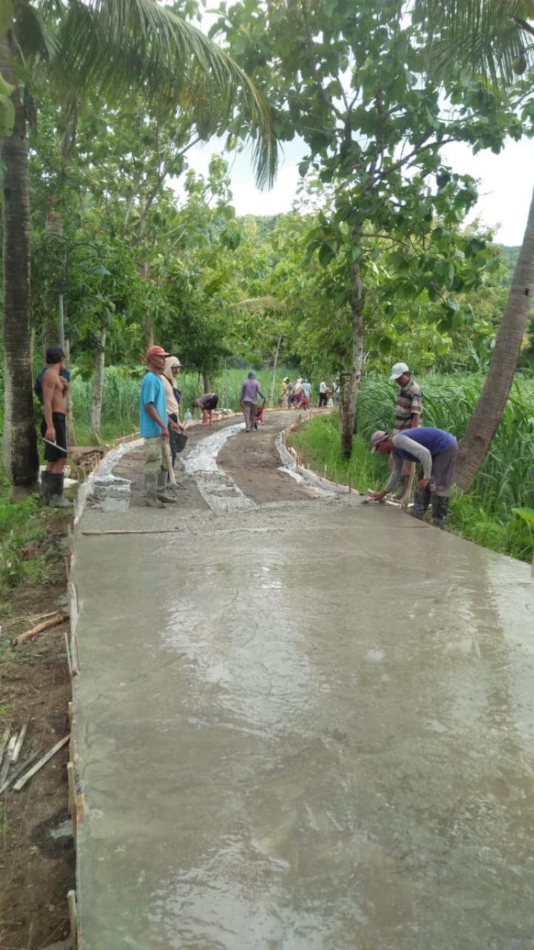 Cor Blok Jalan di Sambirejo Padukuhan Boboktempel
