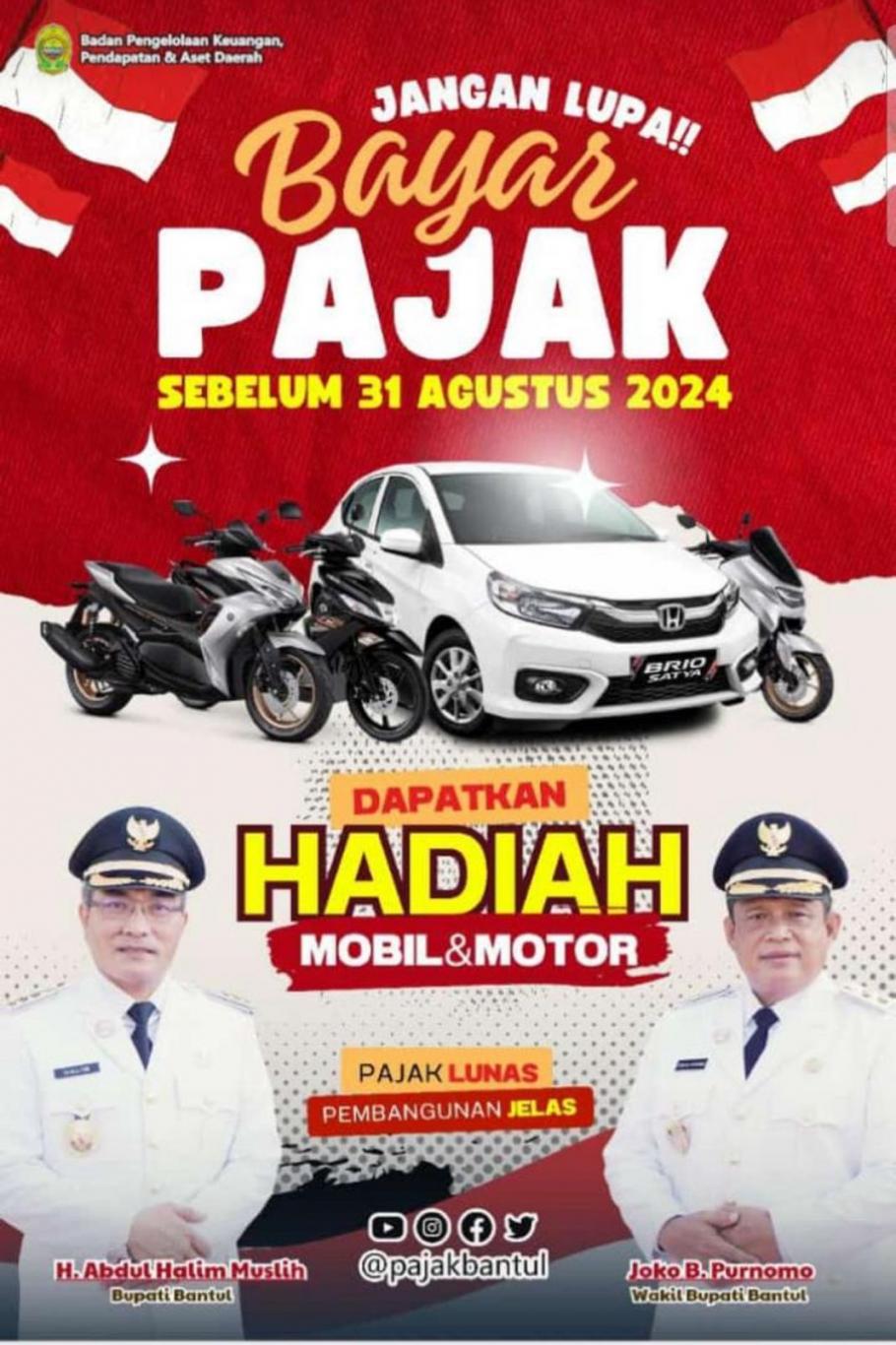 Jangan Lupa Bayar Pajak Sebelum Tanggal 31 Agustus 2024