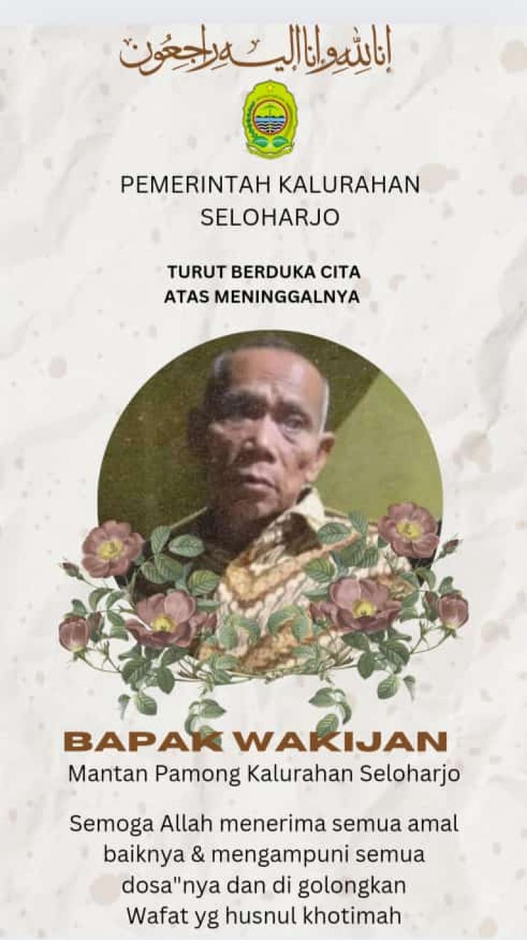 Aksi Simpati Pemerintah Kalurahan Seloharjo Kepada Alm. Kyai Wakijan padukuhan Soka
