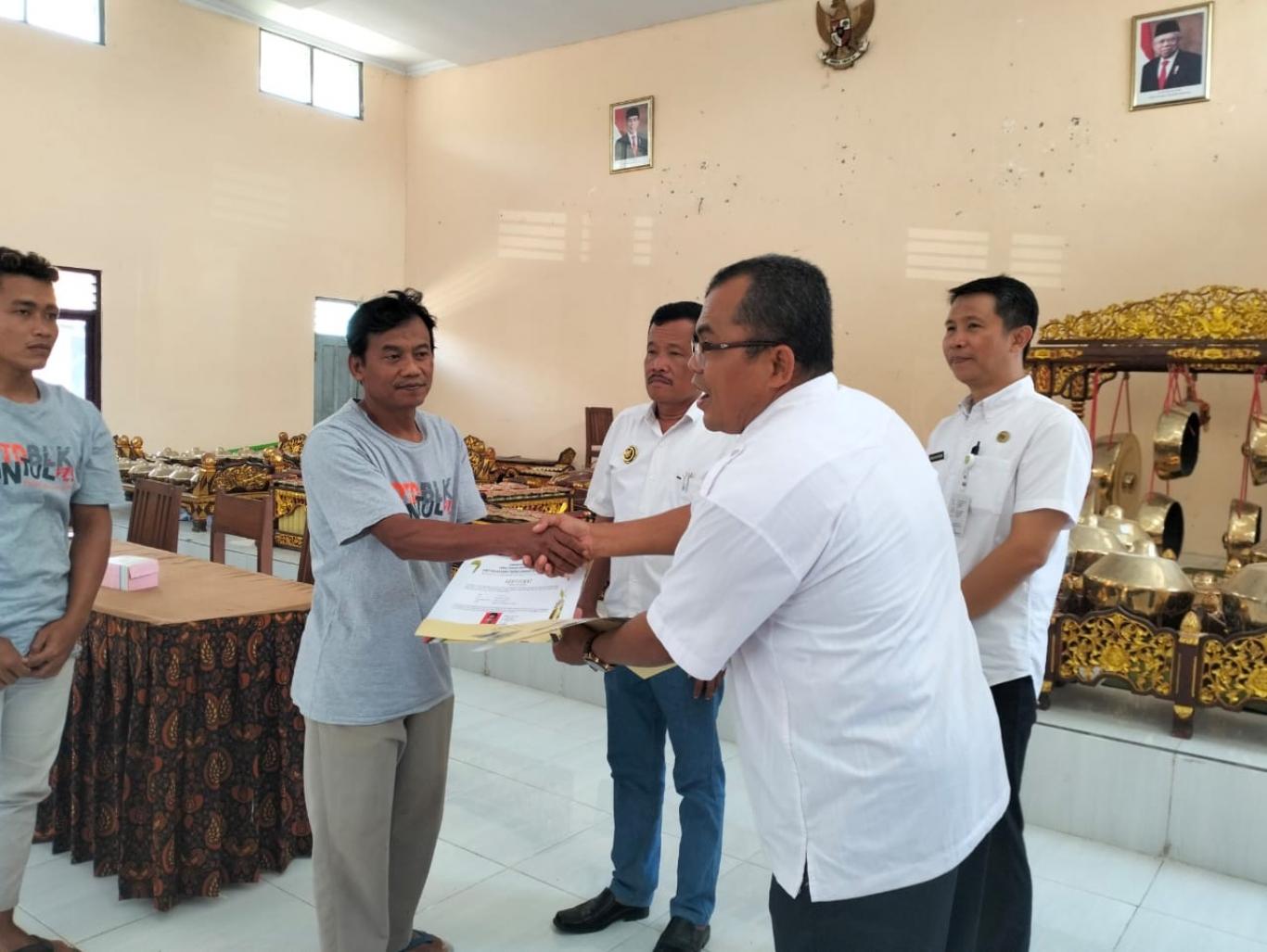 Penutupan Pelatihan Pertukangan Kalurahan Seloharjo oleh Dinaskertrans
