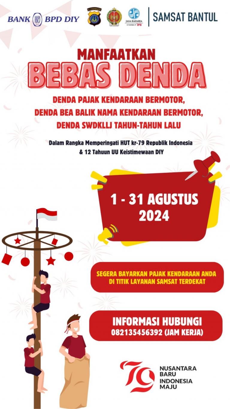Manfaatkan Bebas Denda Pajak pada 1-31 Agustus 2024 