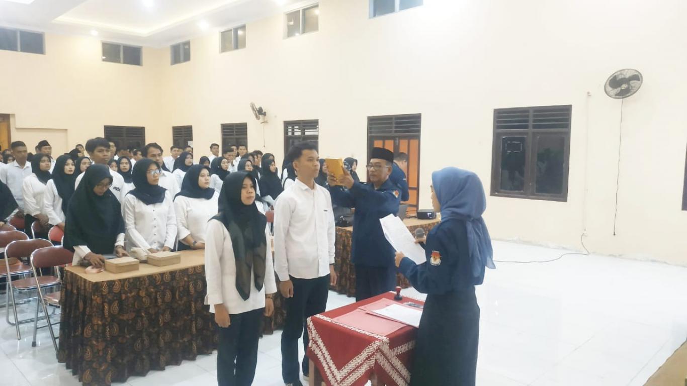 Pelantikan KPPS Seloharjo Pilkada Serentak 2024
