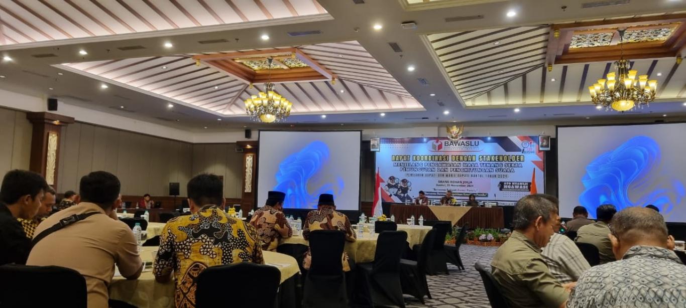 Rapat Koordinasi Dengan Stakenholder Menjelang Pengawasan Masa Tenang Dan Pemungutan Serta Penghitun