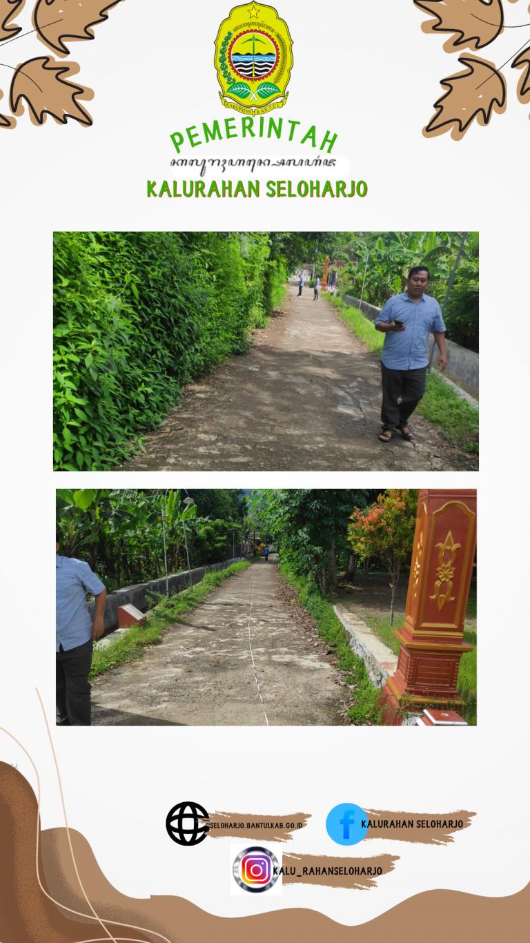 Survei dan Pengukuran Kondisi Jalan di Padukuhan Nambangan dan Padukuhan Dukuh Seloharjo Oleh Dinas 