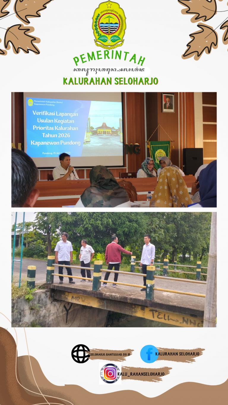 Verifikasi Lapangan Usulan Kegiatan Prioritas Kalurahan Tahun 2026