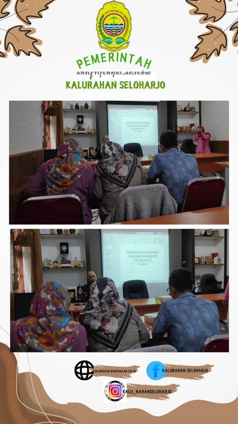 Rakor Persiapan Pelaksanaan Pagu Indikatif Kapanewon (PIK) Tahun 2025