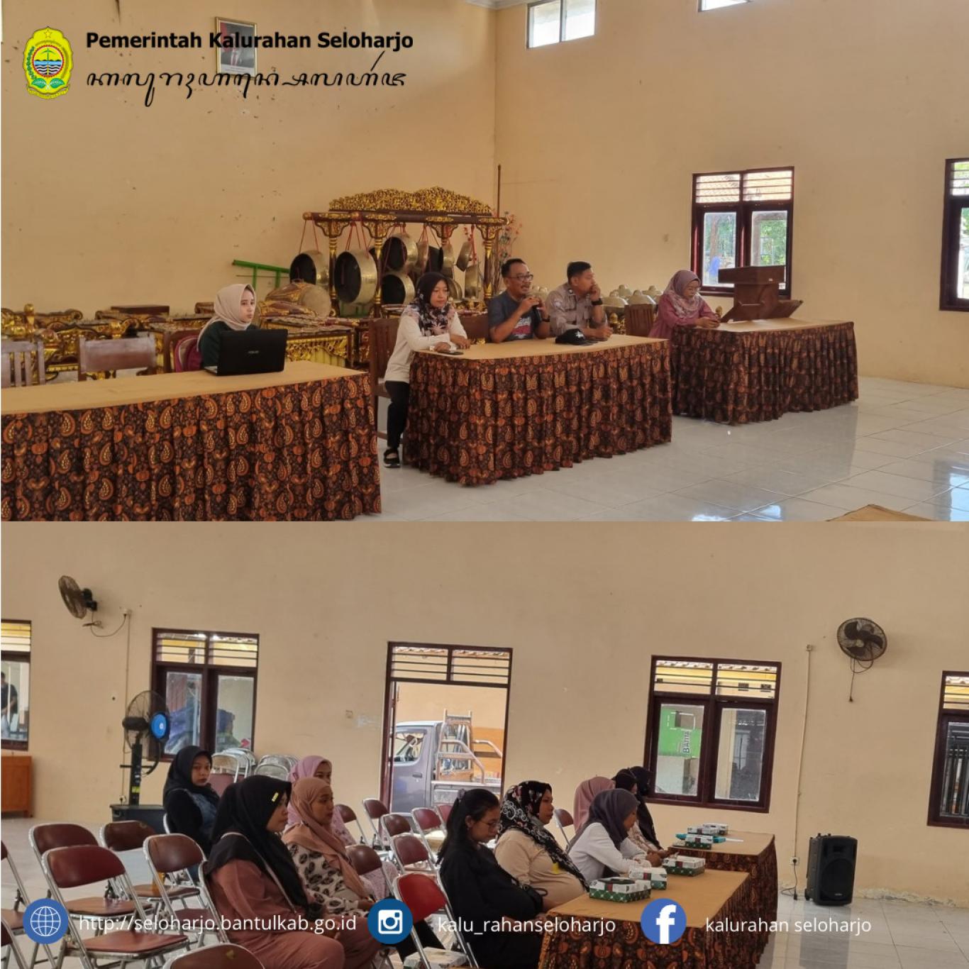 Pembagian PMT Bumil Resti di Kalurahan Seloharjo