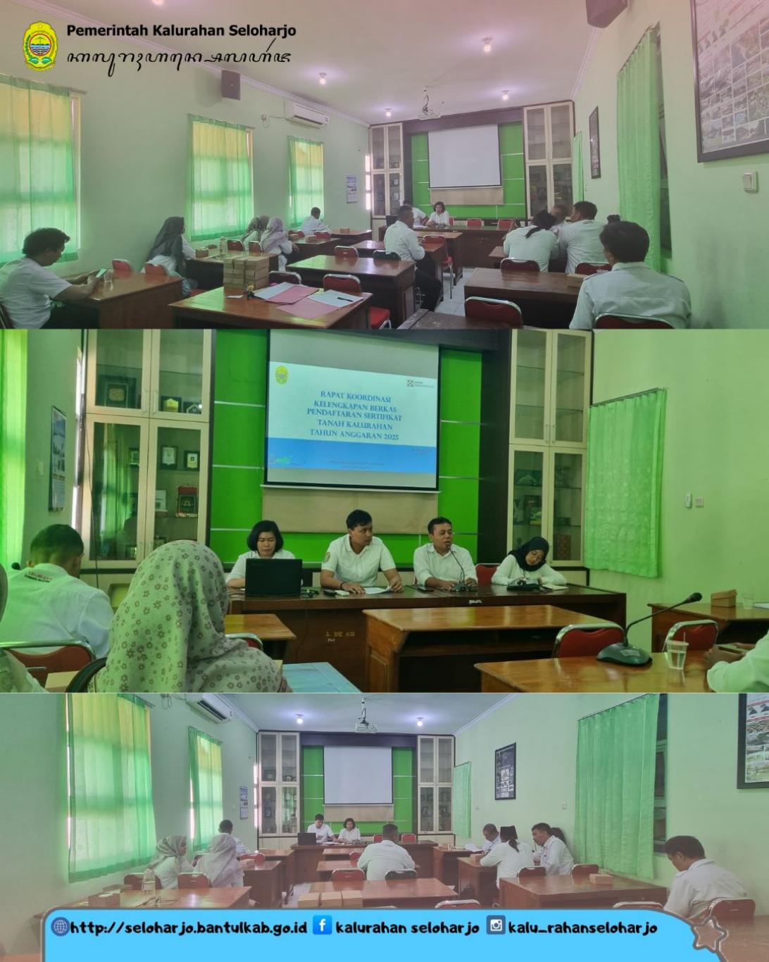 Rapat Koordinasi Kelengkapan Berkas Pendaftaran Sertifikat Tanah Kalurahan tahun Anggaran Tahun 2025