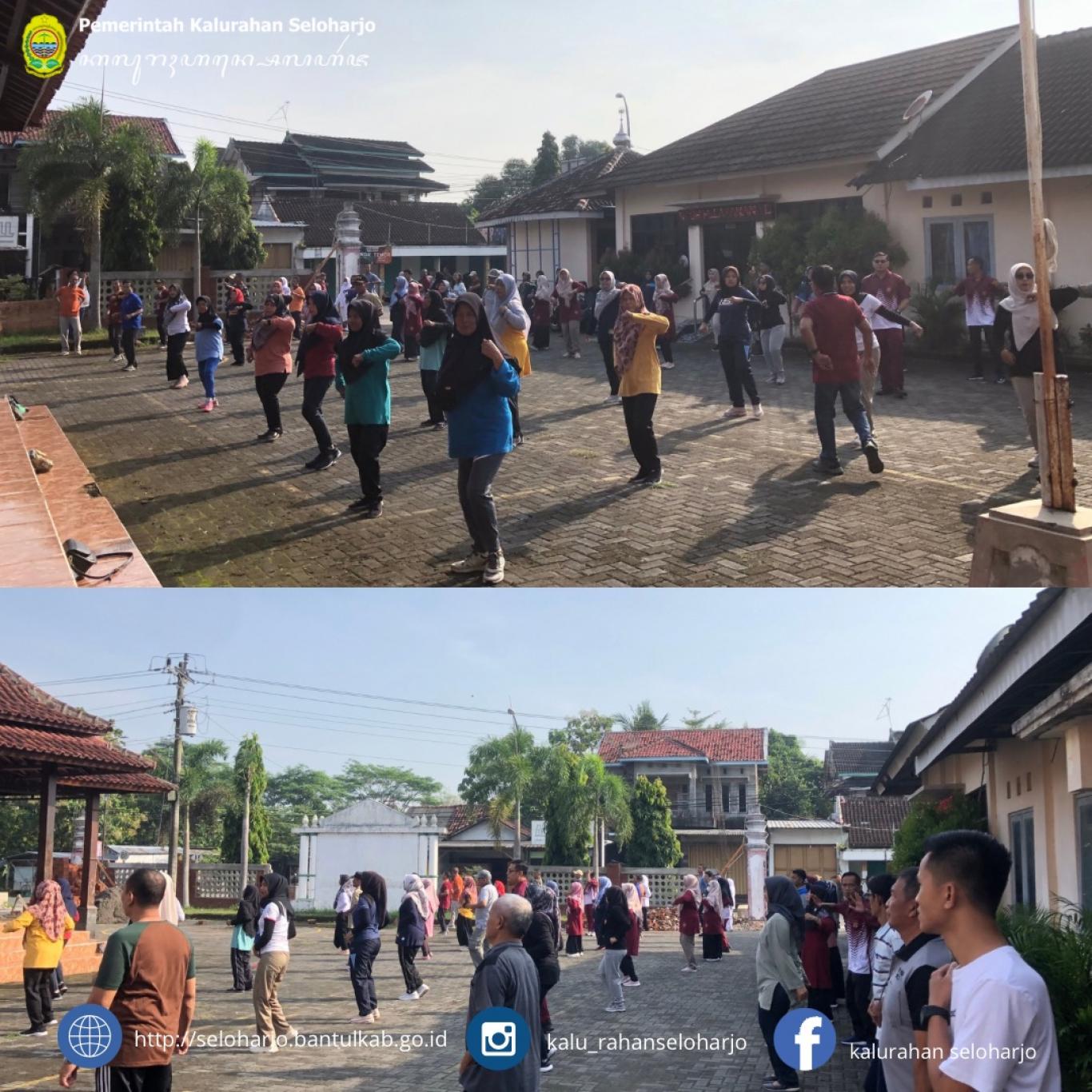 Senam Kesehatan Jasmani di Kalurahan Seloharjo