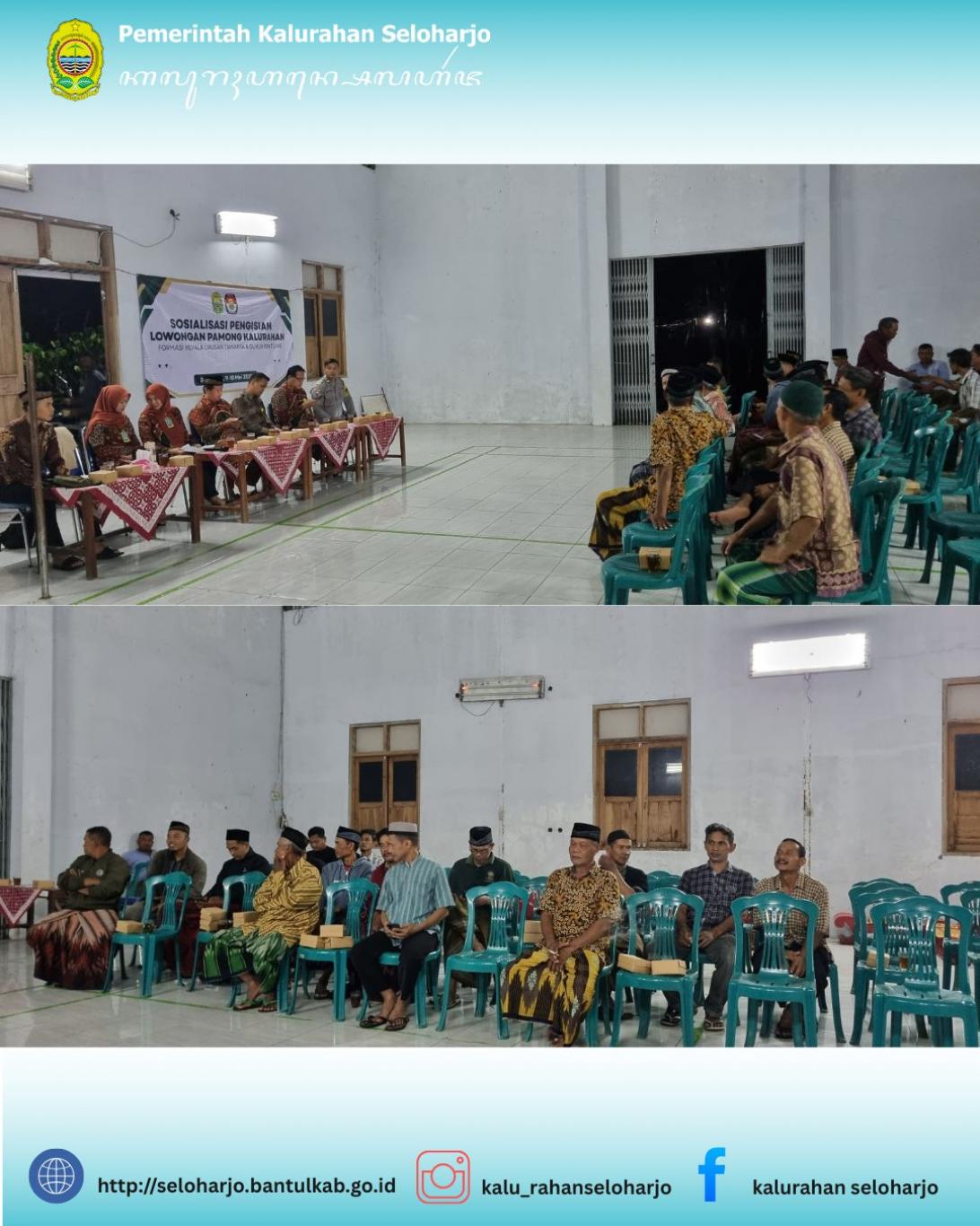 Sosialisasi Lowongan Pamong Kalurahan (Dukuh Pentung)