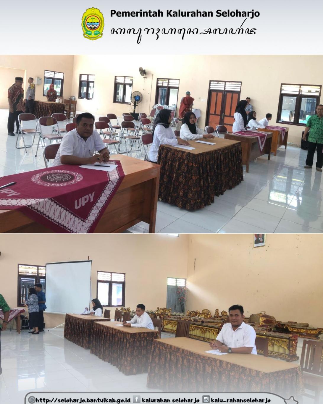 Ujian Seleksi Pamong Kalurahan Formasi Kaur Danarta dan Dukuh Pentung