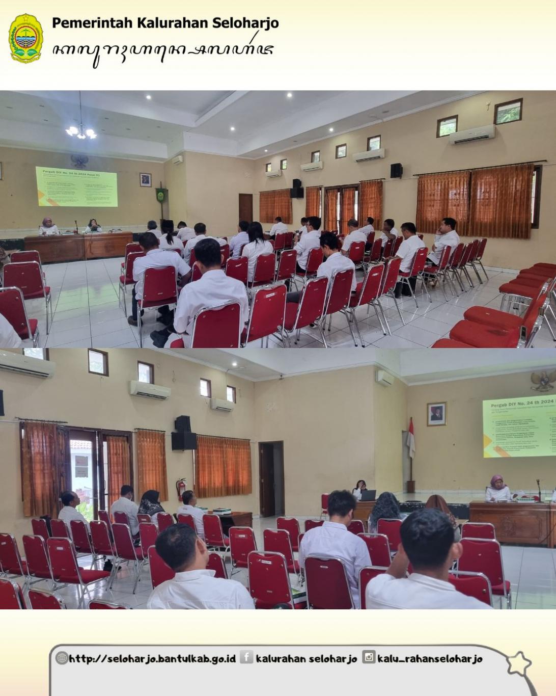 Rapat Monitoring Evaluasi Pelaporan Pengendalian Pengawasan Tanah Kalurahan dan Tanah SG ( Triwulan 