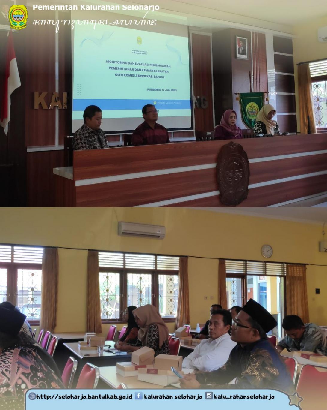 Monitoring dan Evaluasi Pembangunan Pemerintahan dan Kemasyarakatan oleh Komisi A DPRD Kabupaten Ban