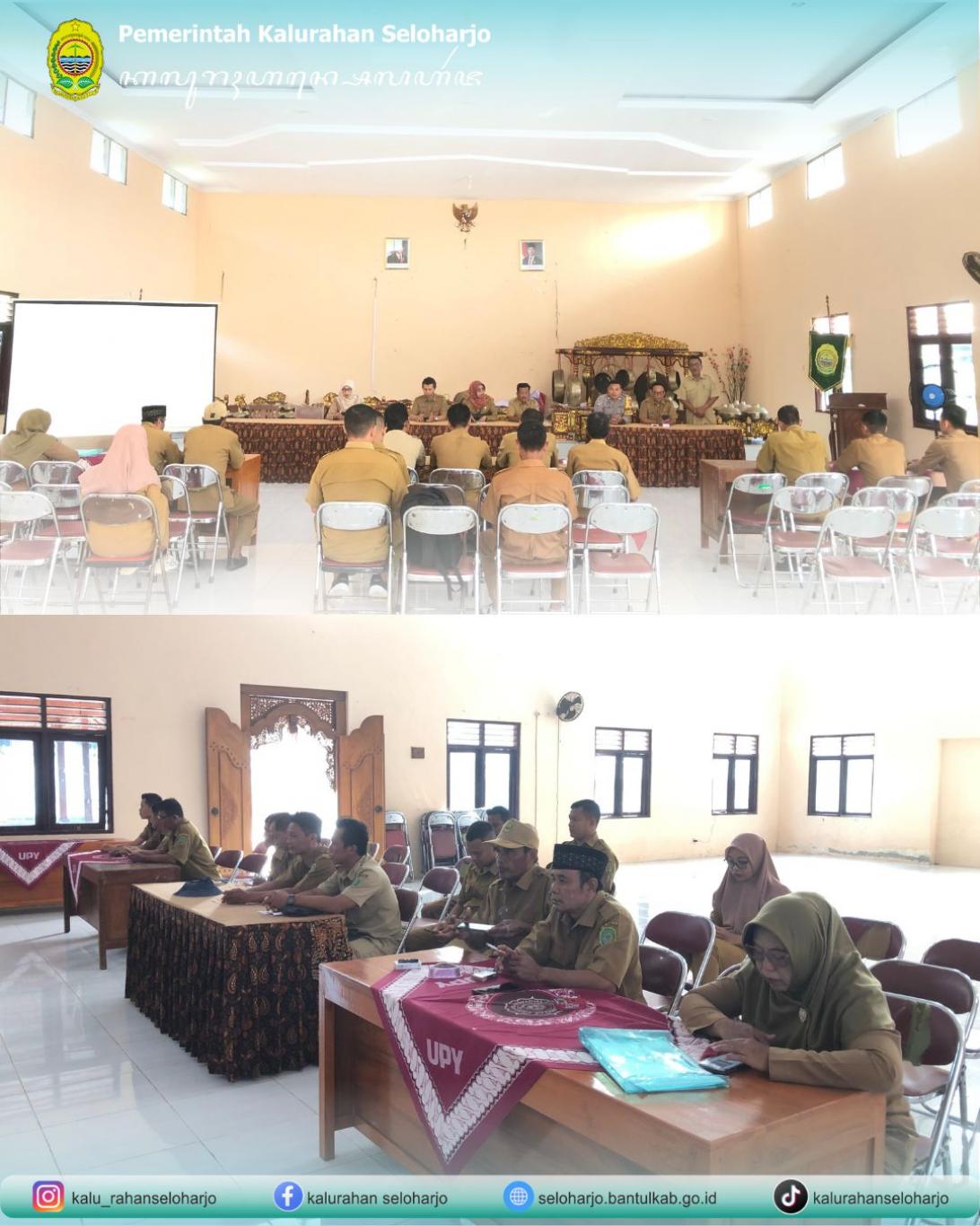 Koordinasi Rutin Pemerintah Kapanewon Pundong dan Pemerintah Kalurahan Seloharjo