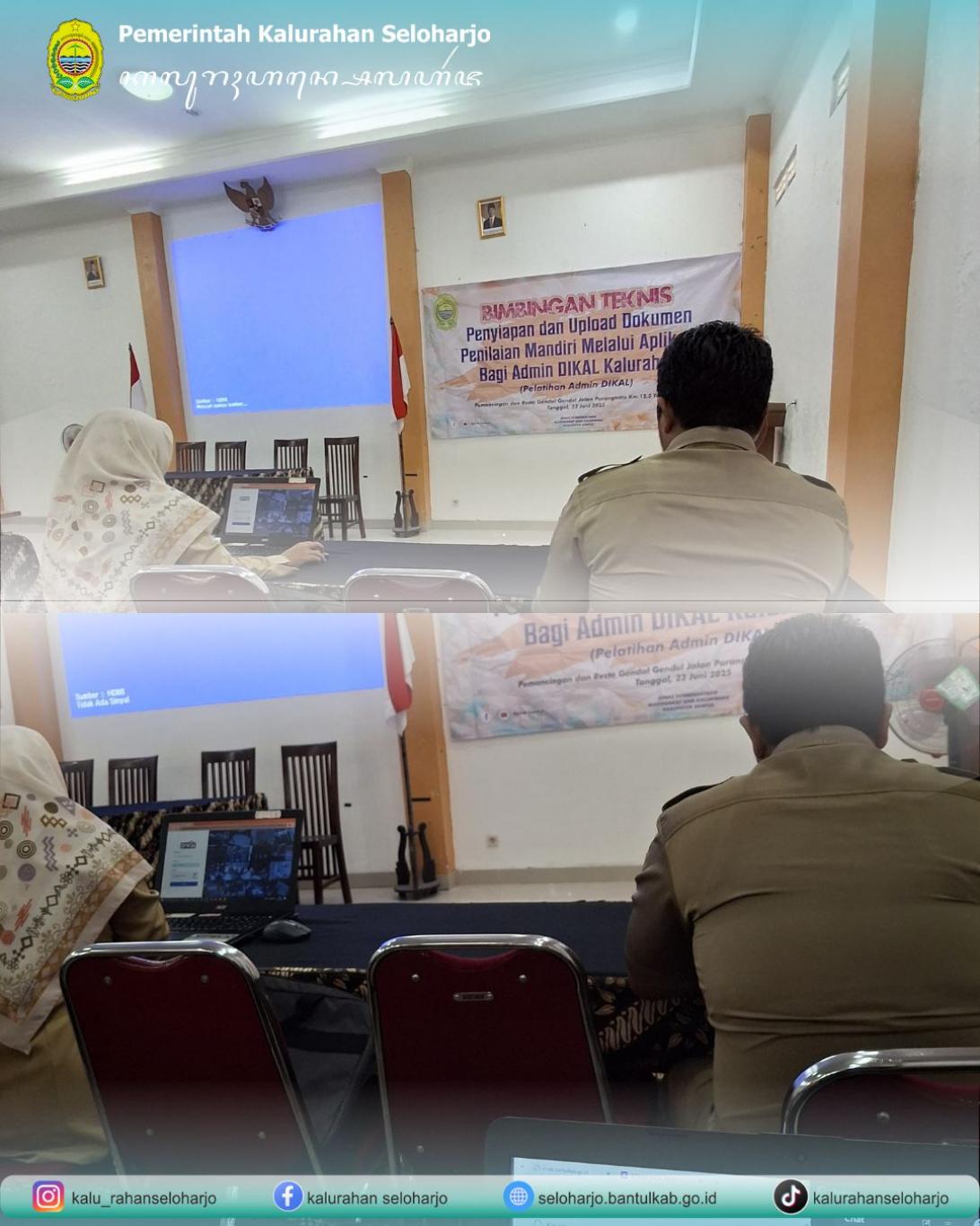 Bimbingan Teknis Penyiapan dan Upload Dokumen Penilaian Mandiri melalui Aplikasi bagi Admin DIKAL Ka