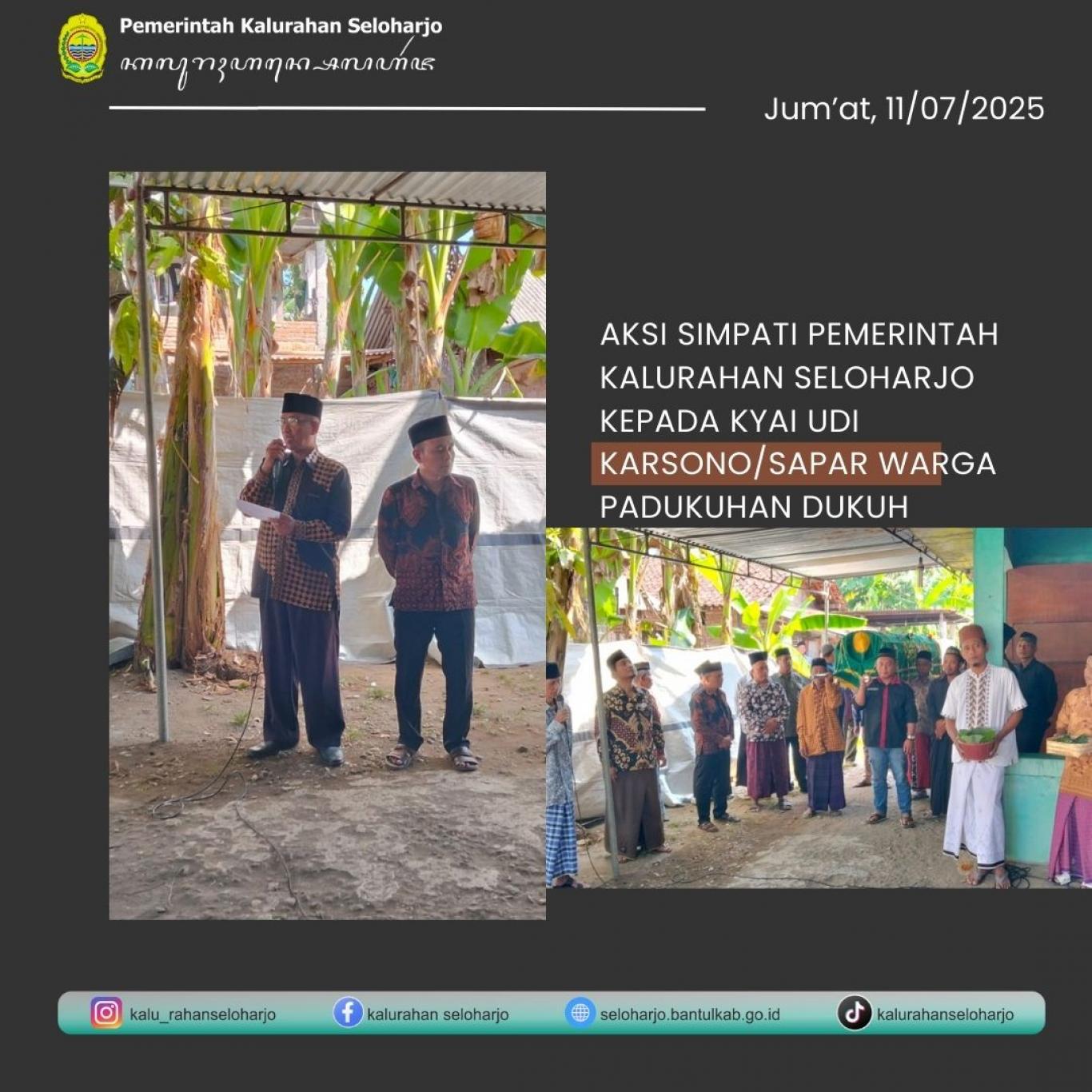 Berita Lelayu Kyai Udi Karsono/Sapar di Padukuhan Dukuh