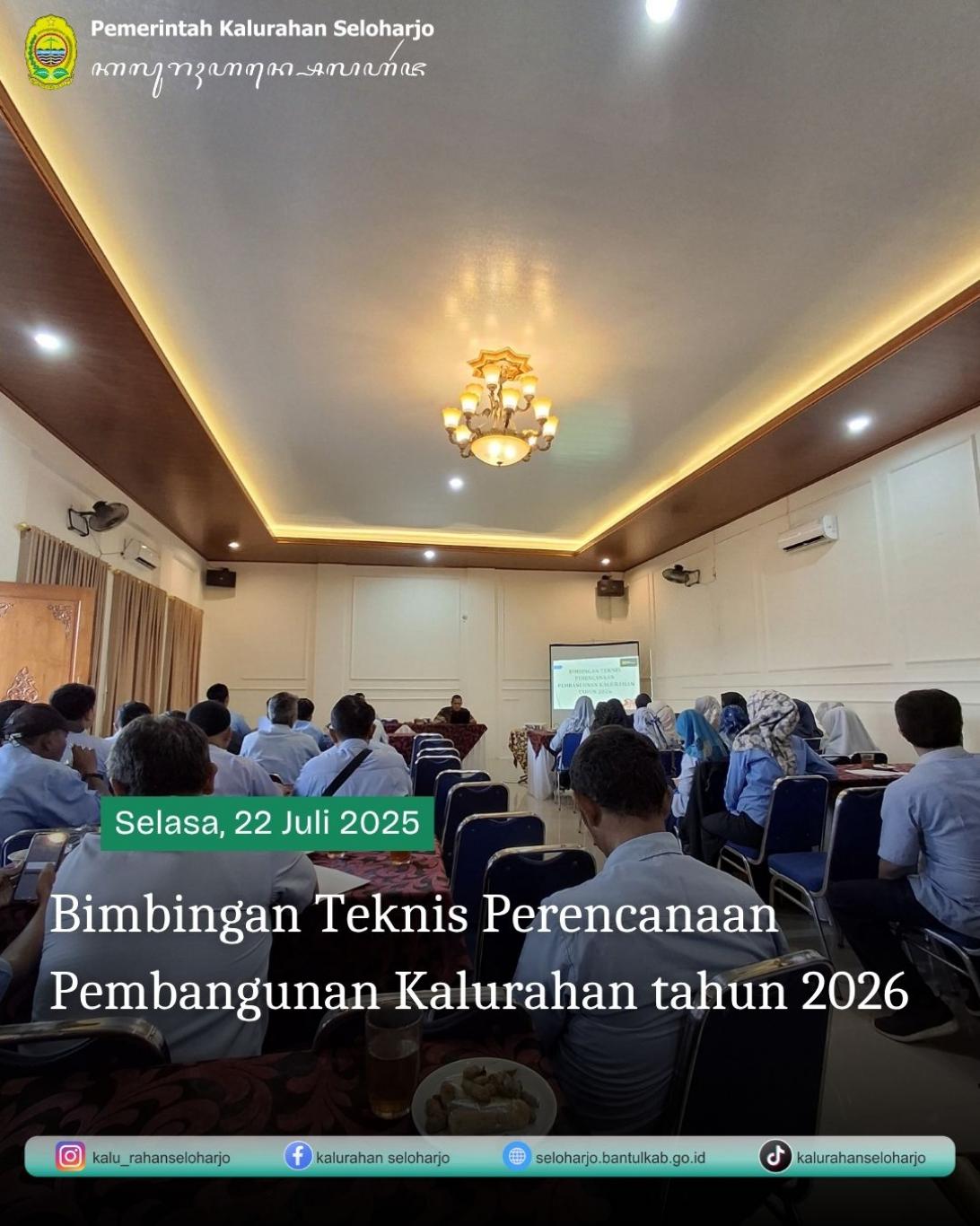 Bimbingan Teknis Perencanaan Pembangunan Kalurahan Tahun 2026