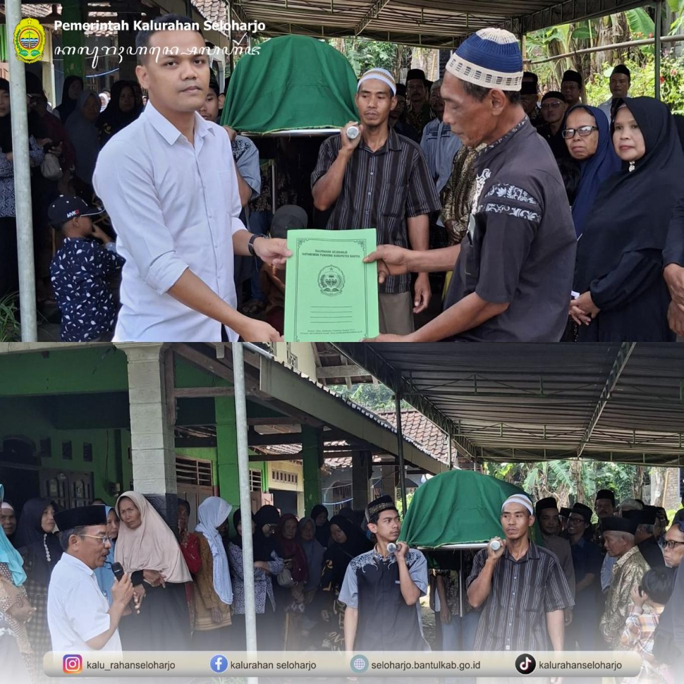 Aksi Simpati Pemerintah Kalurahan Seloharjo Kepada Kyai Sukarno Warga Padukuhan Kalipakem