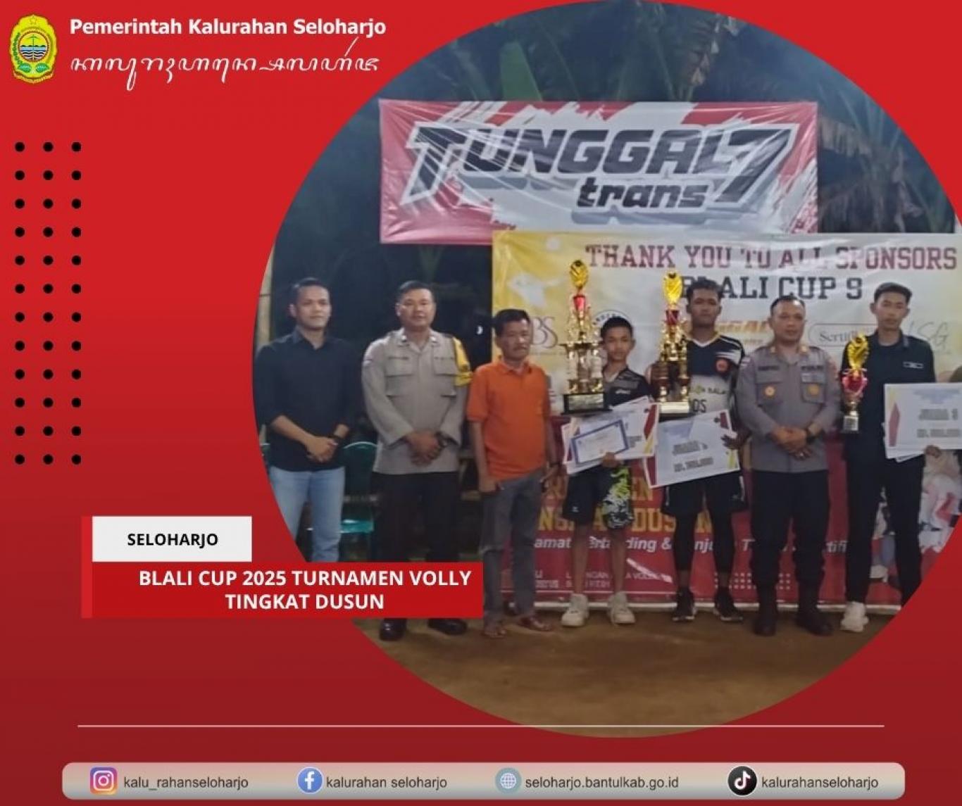 Blali Cup 2025 Turnamen Volly Tingkat RT