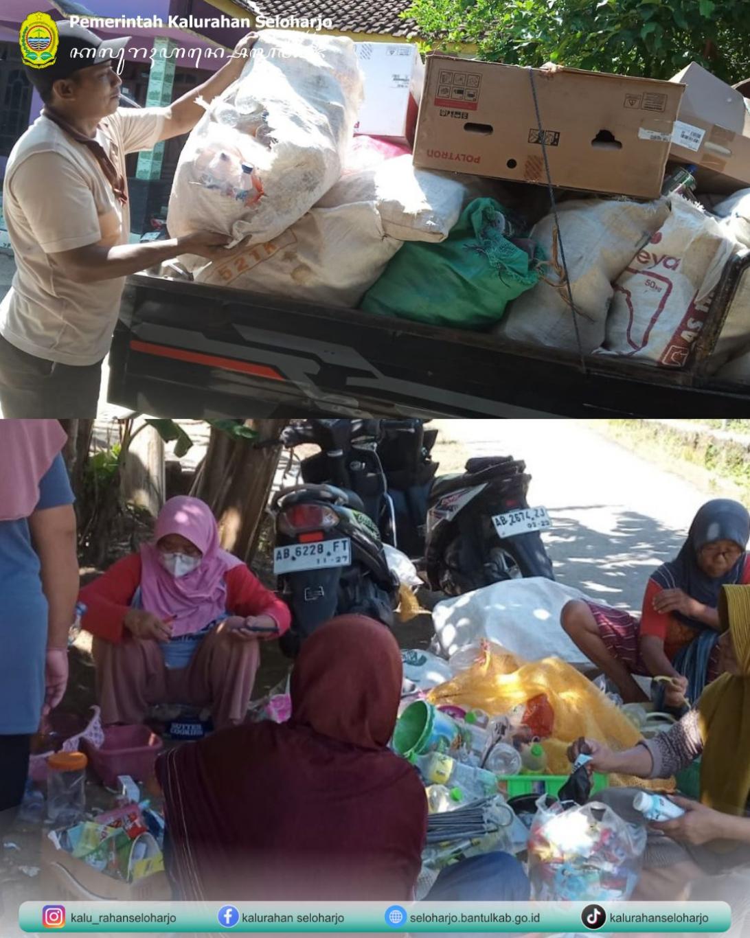 Kegiatan Pengumpulan Sampah dan Pemilahan di Padukuhan Kalipakem