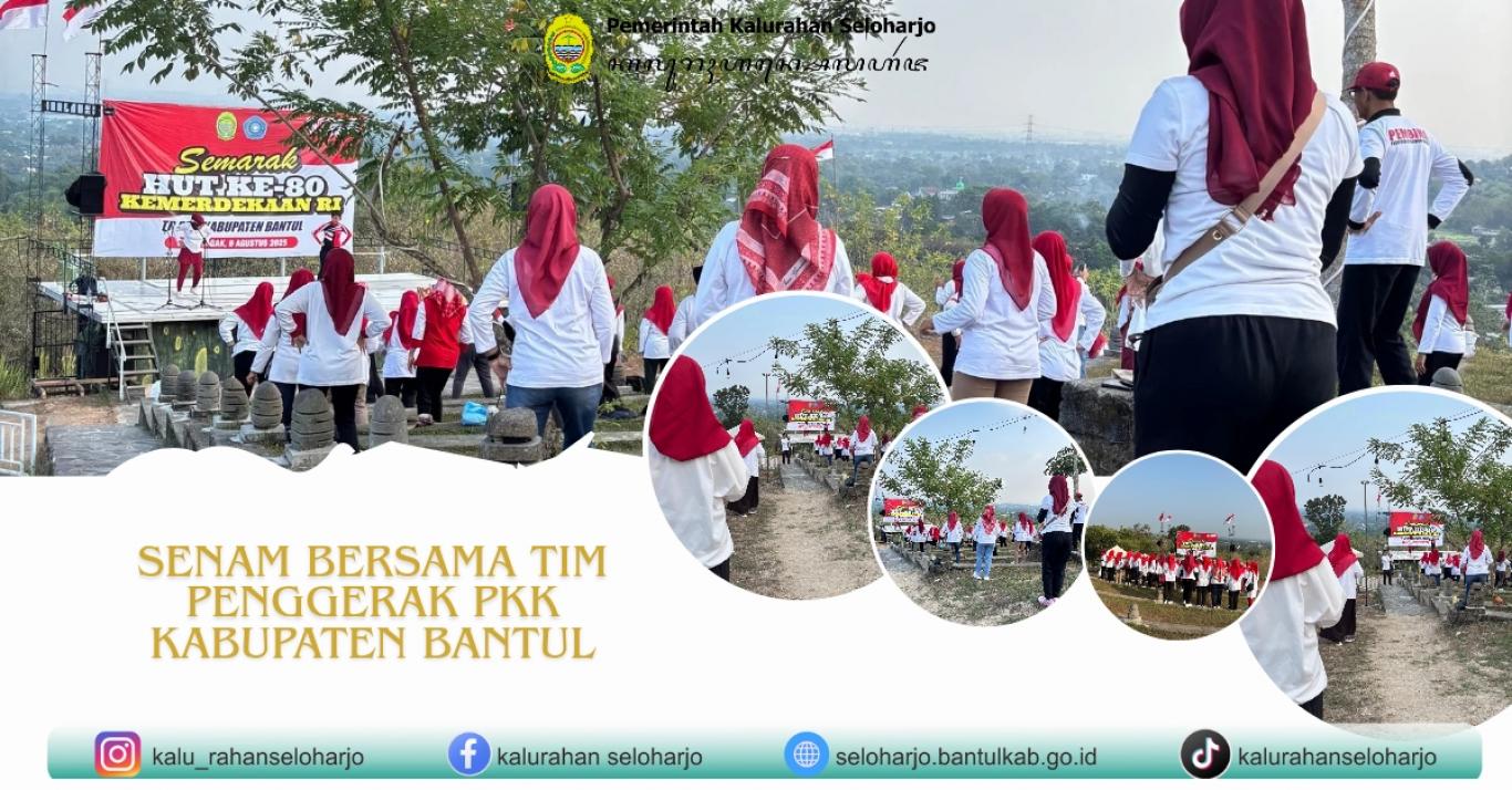 Senam Sehat Bersama Tim Penggerak PKK Kabupaten Bantul