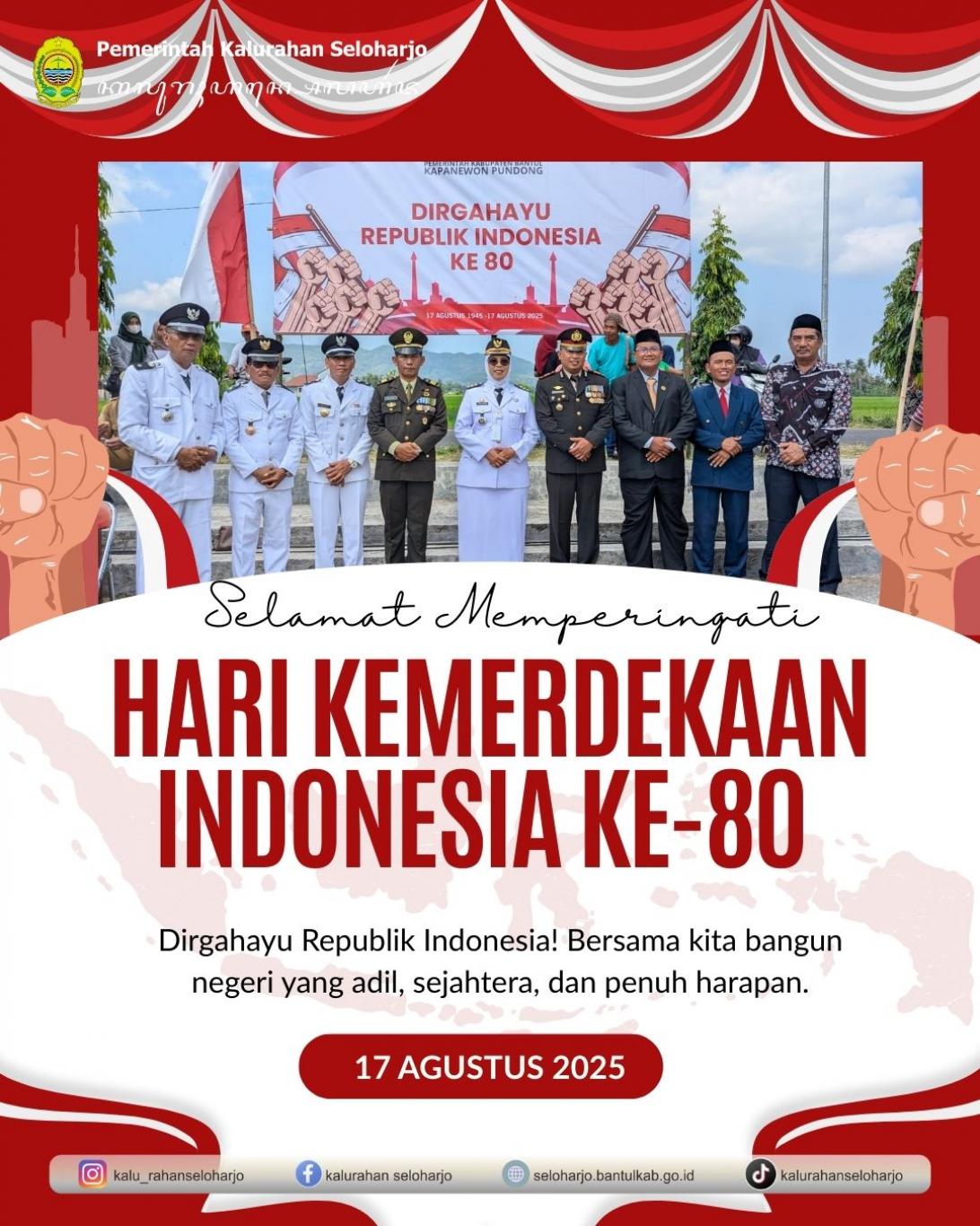 Upacara Bendera Memperingati Hari Ulang Tahun Kemerdekaan Republik Indonesia yang Ke-80