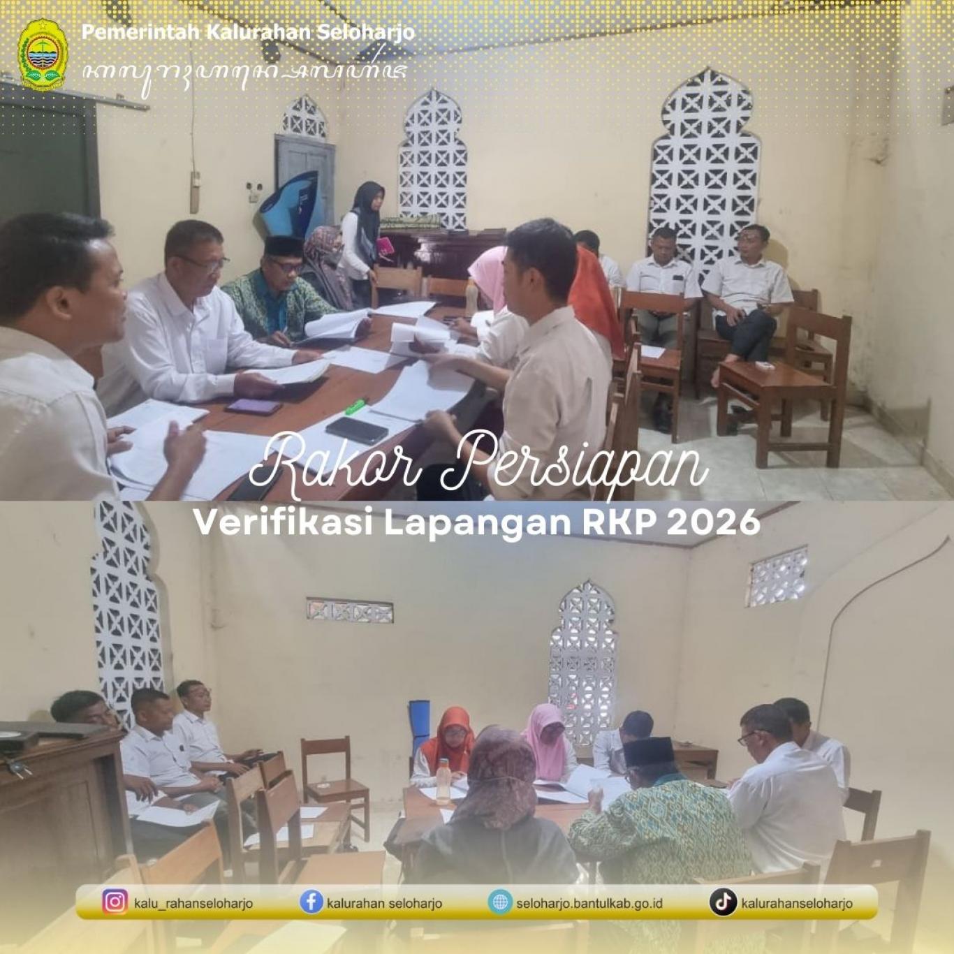 Rakor Persiapan Verifikasi Lapangan RKP 2026