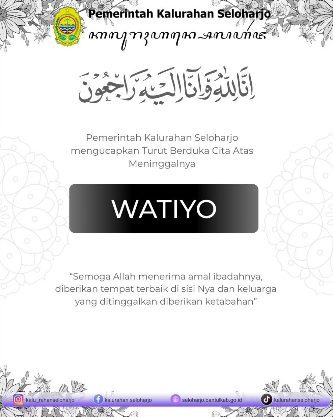 Berita Lelayu Kyai Watiyo di Padukuhan Biro